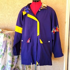 Vintage 1990's 1994 Colorblock Baroque Windbreaker sz M